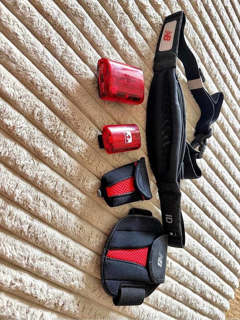 New Balance & Nathan Athletic Safety Light- Running Belt Set